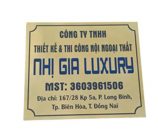 Gia Công Ăn Mòn Bảng Số Nhà Giá Rẻ Ở TP.HCM