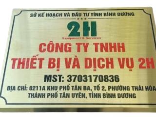 Gia công bảng số nhà inox vàng giá rẻ HCM