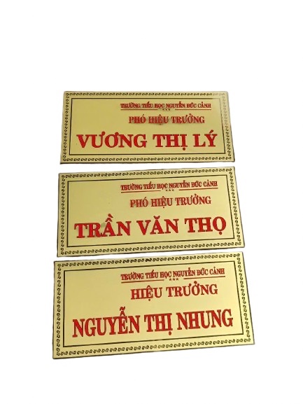 Làm Bảng Chức Danh Inox Thủ Đức
