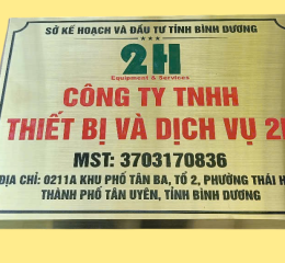 Biển Số Nhà Mạ Vàng