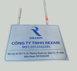 Biển số nhà kim loại
