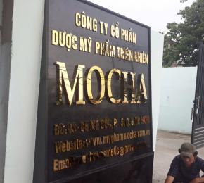 Công Trình Làm Biển Hiệu Công Ty Dược Phẩm Thiên Nhiên Mocha