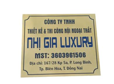 Gia Công Ăn Mòn Bảng Số Nhà Giá Rẻ Ở TP.HCM