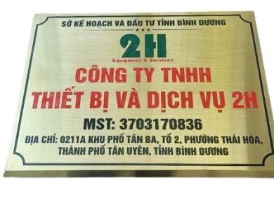 Gia công bảng số nhà inox vàng giá rẻ HCM